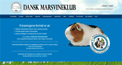 Desktop Screenshot of marsvineklub.dk