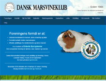 Tablet Screenshot of marsvineklub.dk